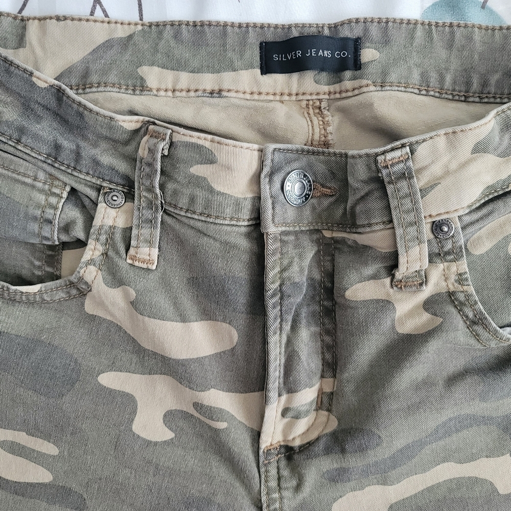 Silver Camo Jeans